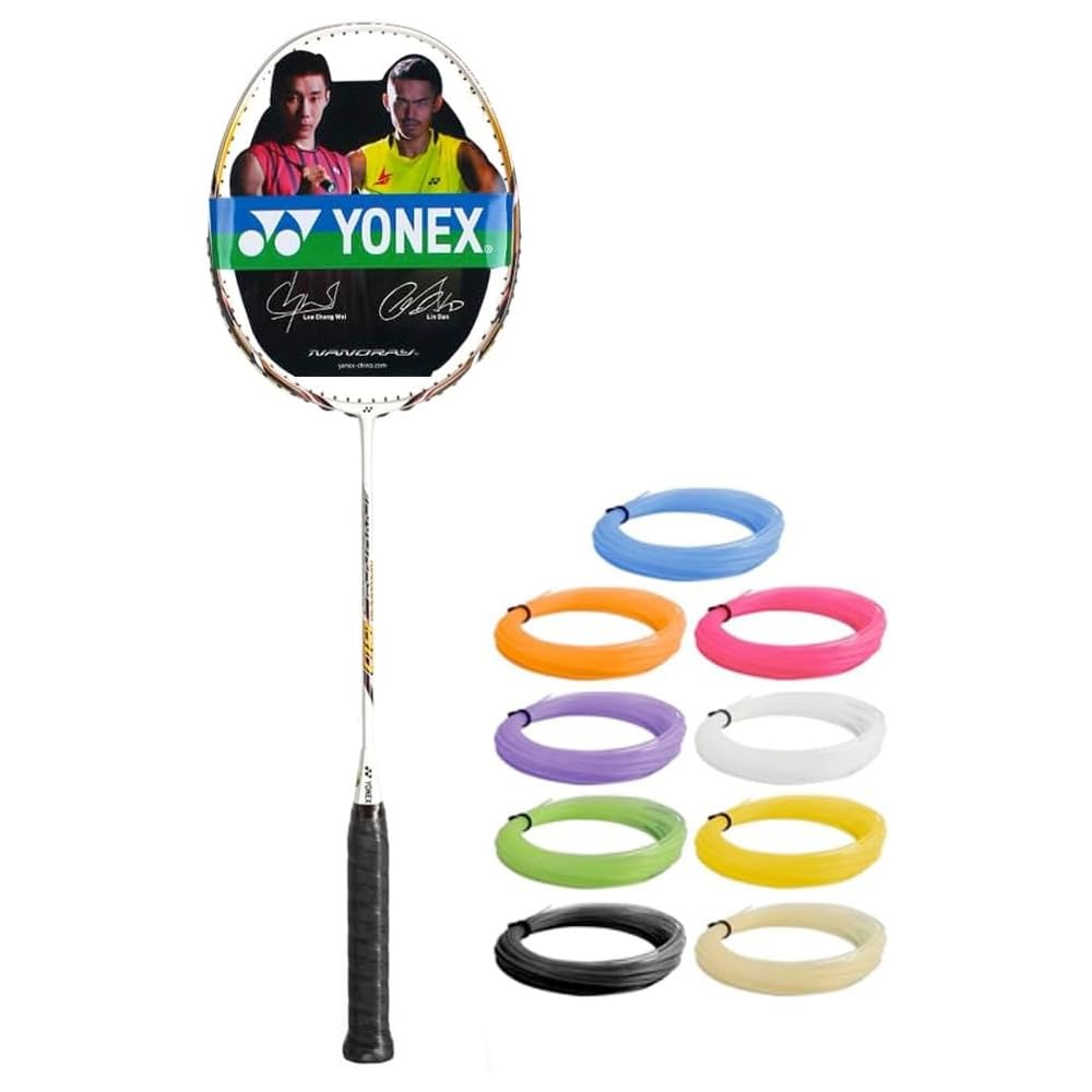 YONEXNanoRay 80, White & Orange(String & Tension Customization Available)