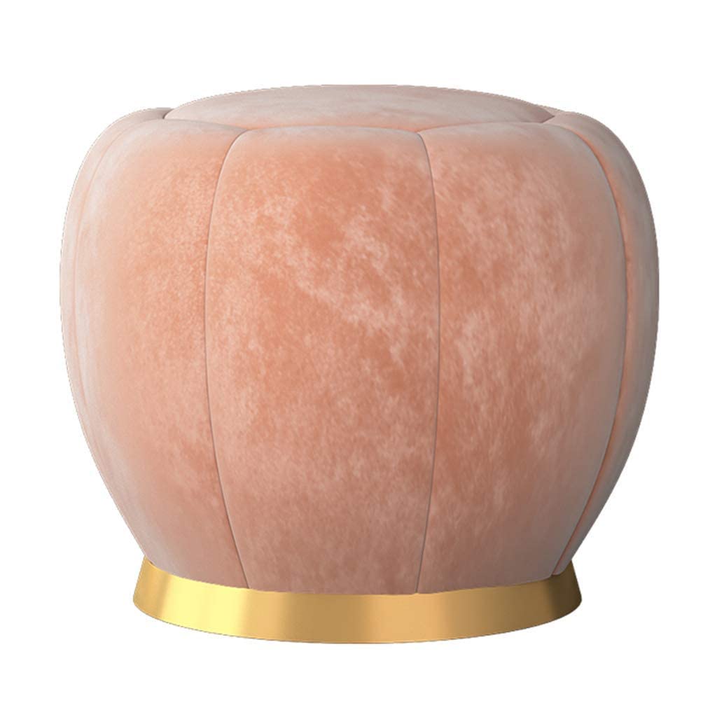 Tabouret de maquillage moderne haut de gamme avec socle doré rond
