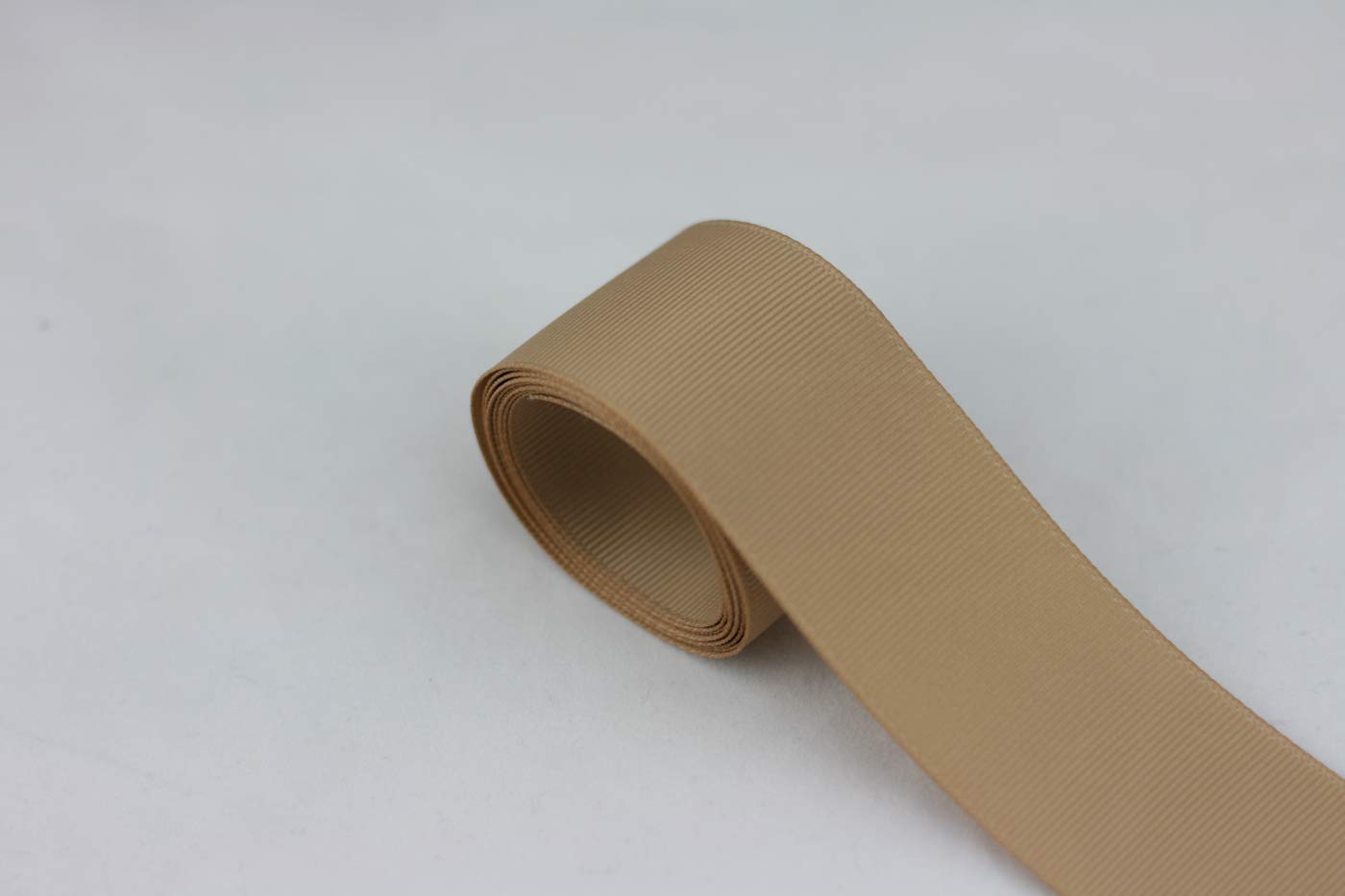 Cheonus Solid Ribbon Grosgrain Ribbon 1.5" 1-1/2 inch 38 mm 10 Yards Hair Bows Accessory Wedding Party Dress Decor Gift Wrapping Textile Part 2 (Latte)