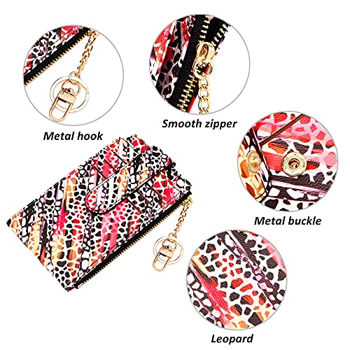 Image of Badiya Slim Women Wallet RFID Blocking Bifold Compact 9 Card Slots Holder Wallets Soft Leather with Zipper Coin Pocket 2 ID Window