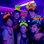 Mega-L 10 Pcs Glow in The Dark Headband, Glow in The Dark Party Supplies, Neon Fluorescent Blacklight Headband Headwear Party Favors, Glow Photo Booth Props Headpiece Accessories for Women Men Adult - Image 2