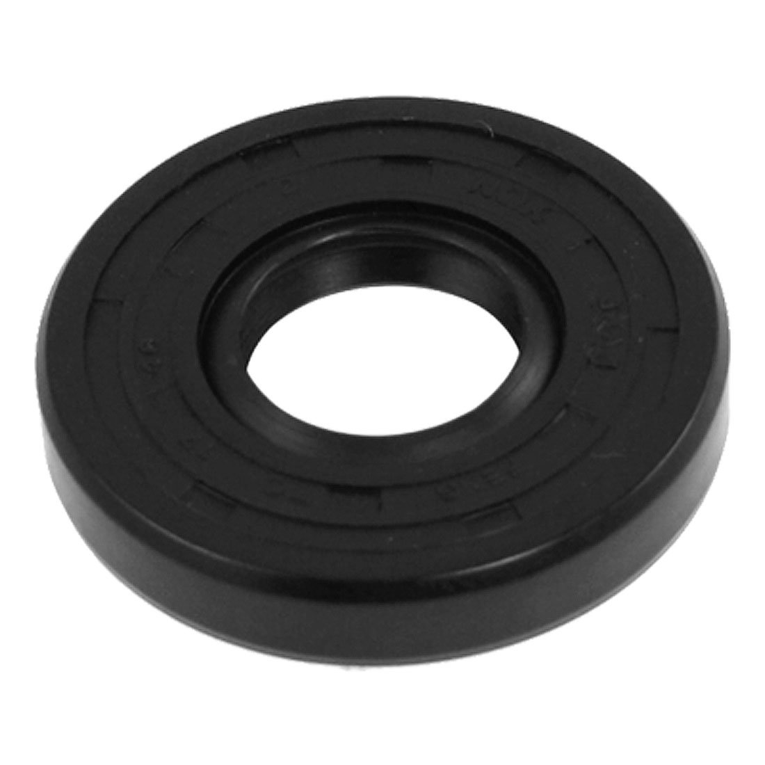uxcell Metric Rotary Shaft Oil Seal 17x40x7mm TC Double Lips Rubber, Black