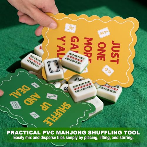 4 cartas mezcladoras coloridas para Mahjong en acrílico miniatura 5
