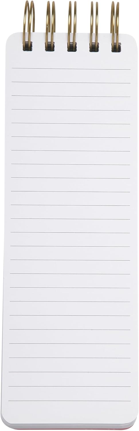 Eccolo Dayna Lee Spiral Memo List Pad 3x8.5'', 300 Pages with Sturdy Covers image 5