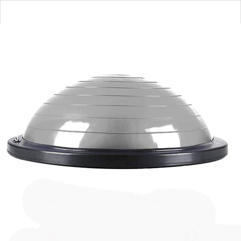Yoga Balance Ball?Half Ball Balance Trainer With Straps Yoga Balance Ball Anti Slip For Core Training Home Fitness Strength Exercise Workout Gym 58cm/22.8 inch (Color : D)