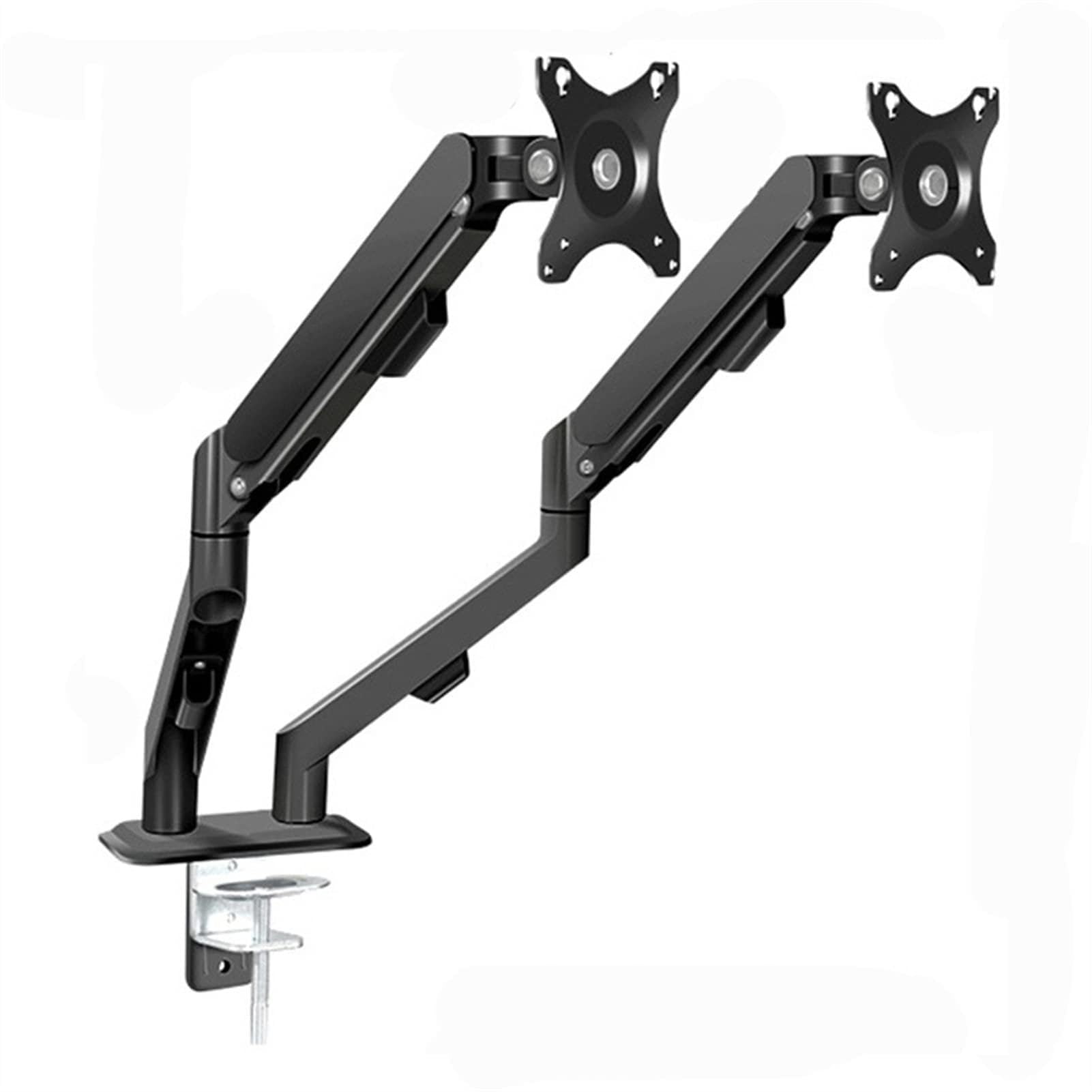Aioneer Monitor Arm 17-30" Double Monitor Desk Holder Arm, Gas Spring Full Motion Lcd Dual Monitor Mount, Mount 75X75 100X100Mm, Holds Up To 19.8Lbs/Arm Monitor Mount Arm-A