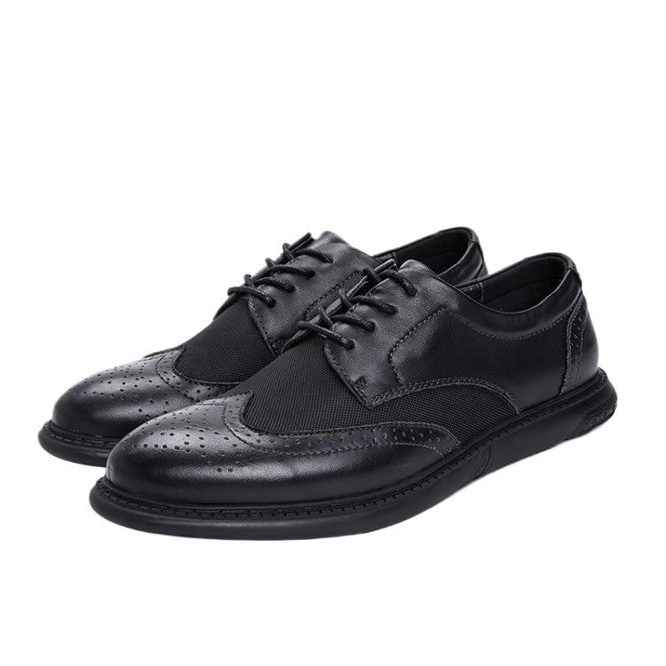 Classic Oxford Shoes Handmade Italian Leather Men's Comfortable Dress Shoes Men's Hollow lace-up Brogues