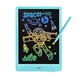 Derabika Toys for 3 4 5 2 Year Old Boys Girls, 10inch LCD Writing Tablet Color Drawing Board for Kids, Toddler Toys Birthday Christmas Gifts Educational Toys Homeschool Supplies for Age 2-6 (Blue)