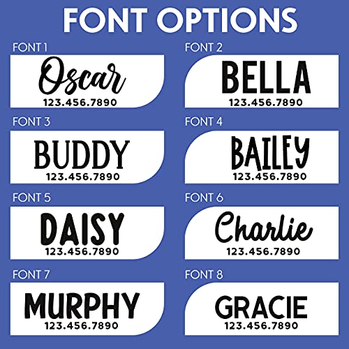 Silent & Double Sided, Deep Engraved Dog Tags Personalized, Rich Customization, Glow In The Dark Durable Silicone Pet Id Tag, Never Fades, 8 Colors & Fonts, 25 Icons, Bone Shaped #TOP3