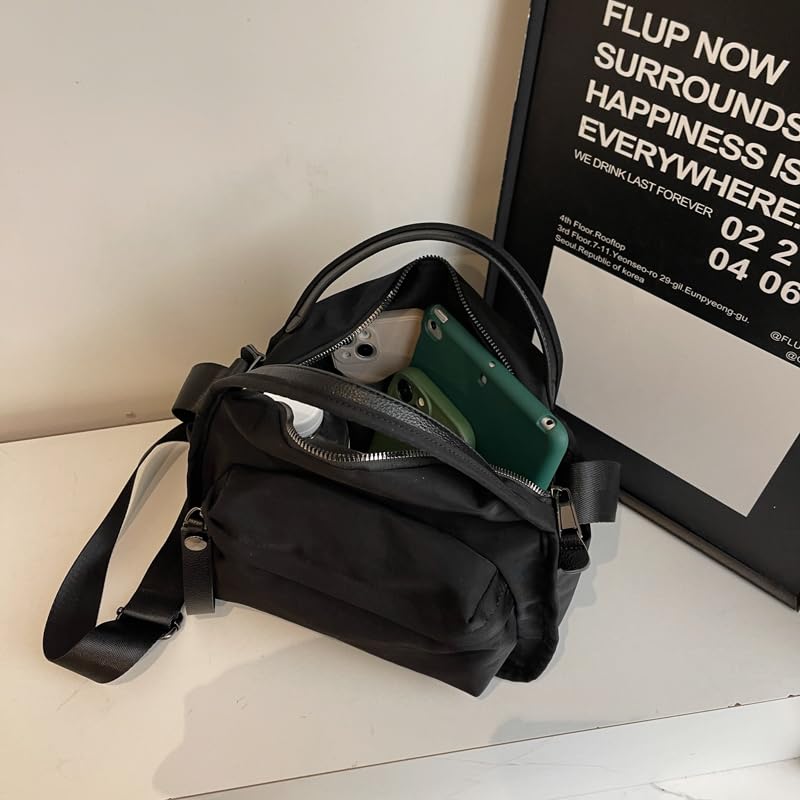 JQWYGB Crossbody Bags Top Handle Shoulder Handbags for Women Nylon Shoulder Bag Elegant Top Handle Tote Satchel Travel Purse4