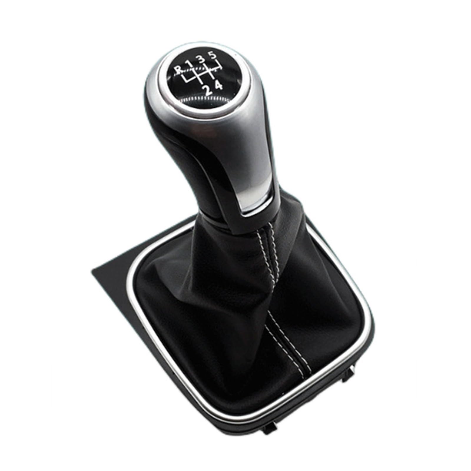 Rbevcrr 5 Speed B0428 Car Shift Lever Knob For Vw For Golf 5/6 Mk5 Mk6 For Scirocco(2009) For Octavia 5/6 Speed Gear Shift Knob Gaiter Stick Shifter Pen(5 Speed B0428)