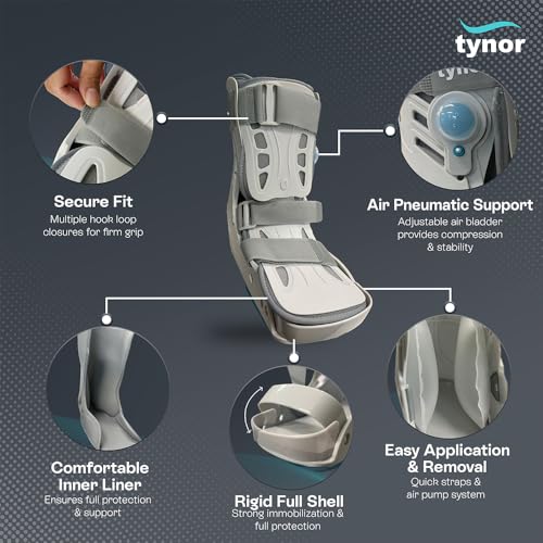 Image of TYNOR Walker Boot Air Pro Short, Grey, Small, 1 Unit