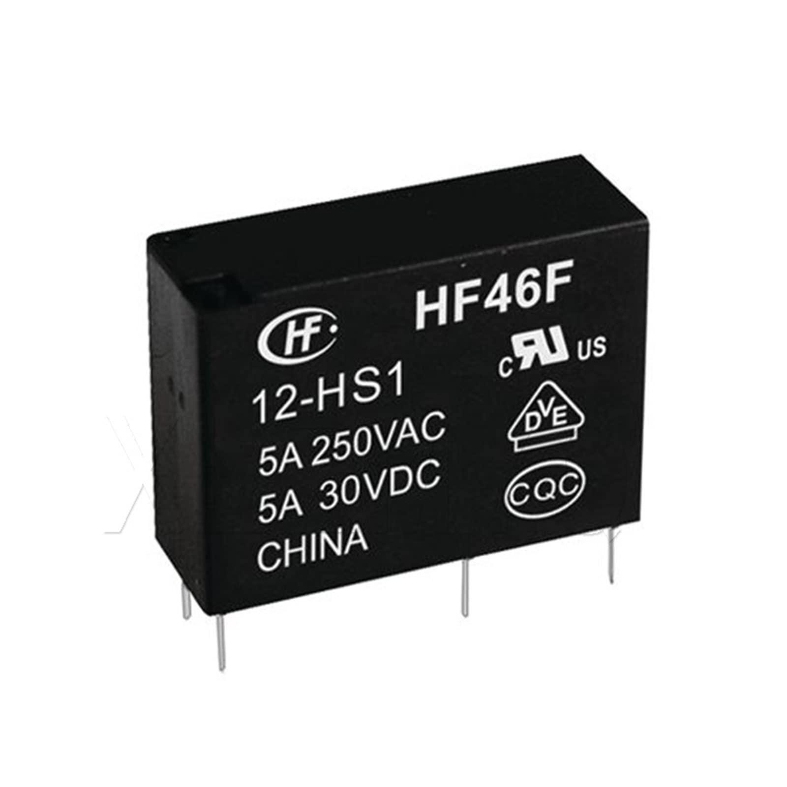 Relais HF46F-12-HS1 pour remplacement et maintenance de cartes électroniques