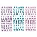 Letra Brillo Pegatinas PegatinasDiamantes De Imitación Pegatinas de Letras en Inglés Pegatinas De Bricolaje Pegatinas A La Z para Tarjetas De Felicitación Hojas Adhesivos 3 Piezas (rosa Púrpura Azul)