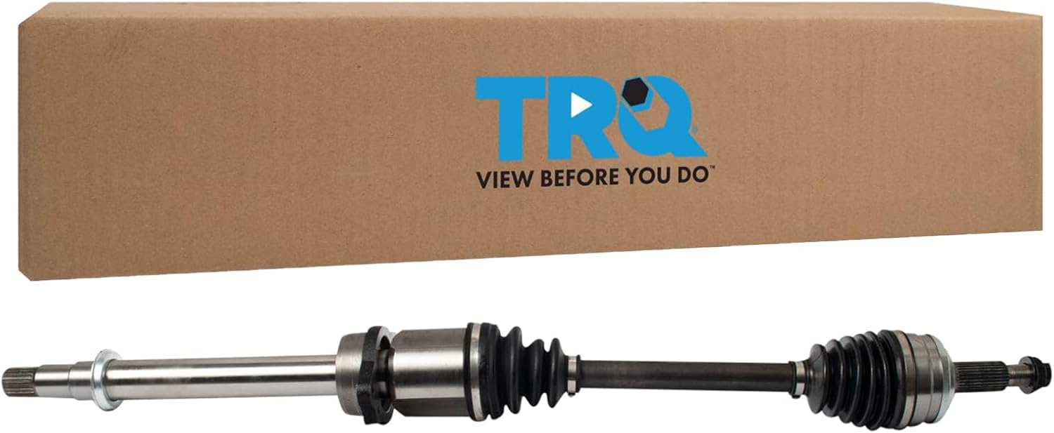 TRQ Front Passenger Side CV Axle Assembly Compatible with 2006-2012 Toyota RAV4 V6 3.5L Front Wheel Drive