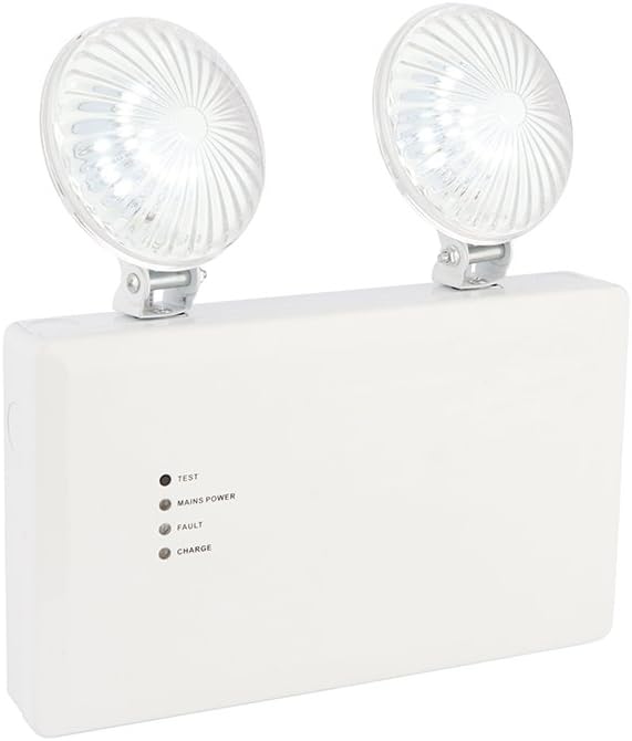 Saxby Sight 3W Twin Emergency Non-Maintained Daylight White LED Spot Light