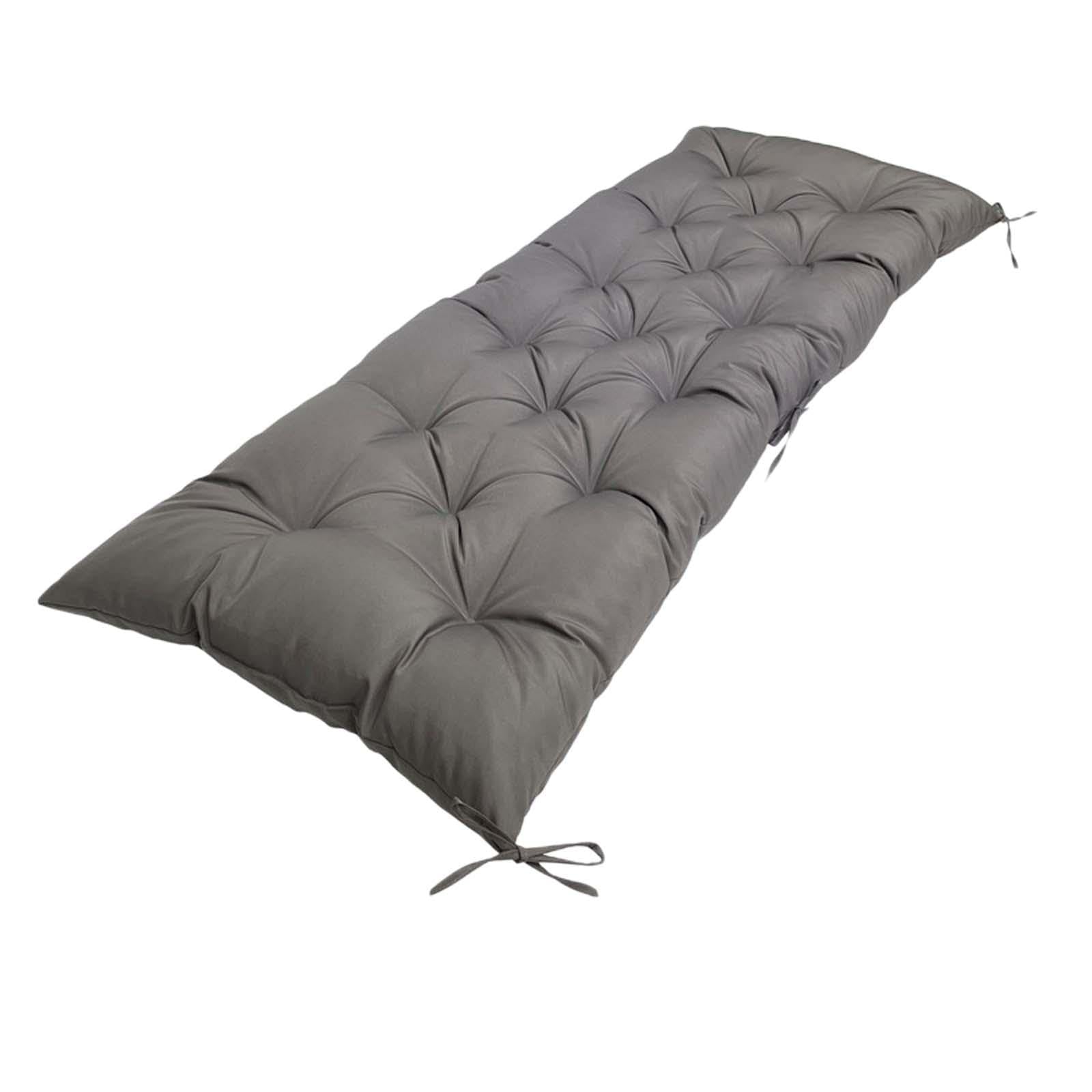 LR Decor E-Shop Patio Cushion Lounger Seat Cushion for Bench Outdoor Furniture Porch Rockers Dark Gray-image-40