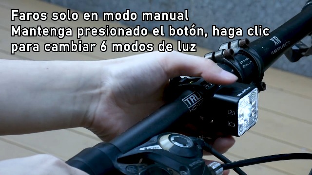 Kit Luz Usb Bicicleta Recargable Delantera Y Traser 6 Modos