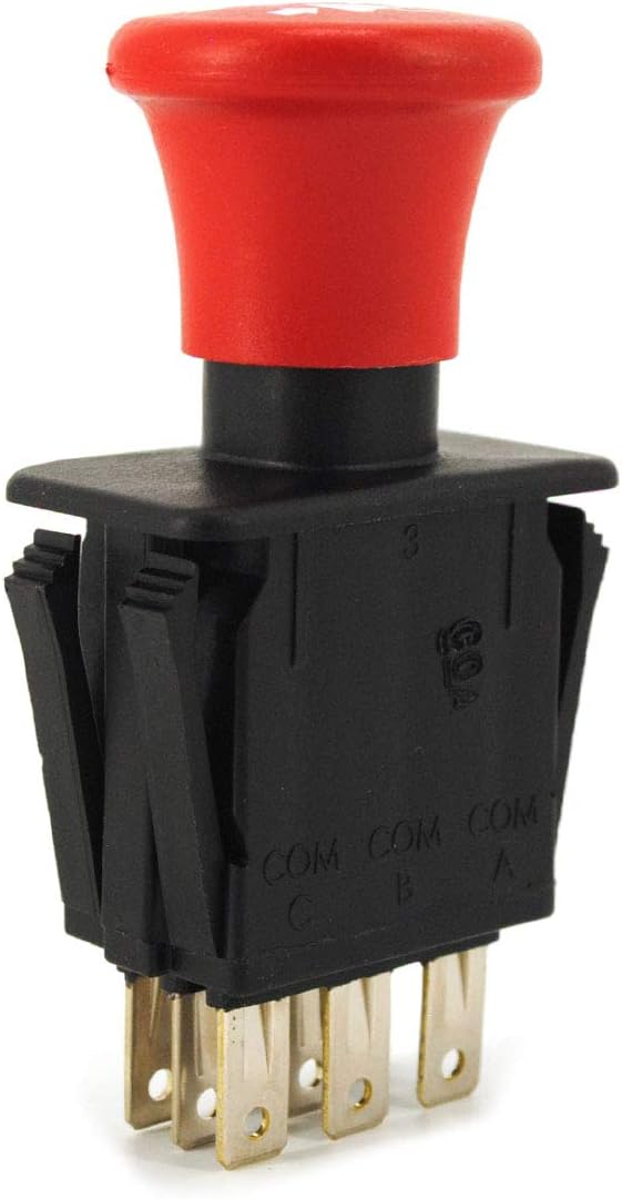 Grasshopper Mower Push/Pull PTO Switch, Engages PTO Shaft Clutch and Clutch Assembly on Grasshopper FrontMount Mowers, Genuine Replacement Part, OEM 183925