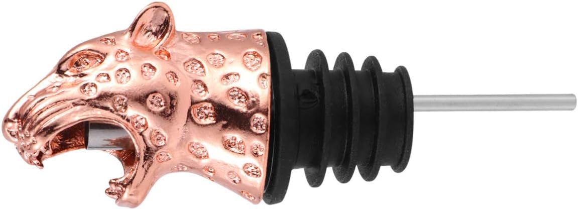 Wine Bar Pour Spout Cocktail Bottle Pourer Bar Bottle Pourer Vinegar Spout Vacuum Sealed Decorative Pourer Spout Whiskey Decanter Bottle Stopper Aerator Animal