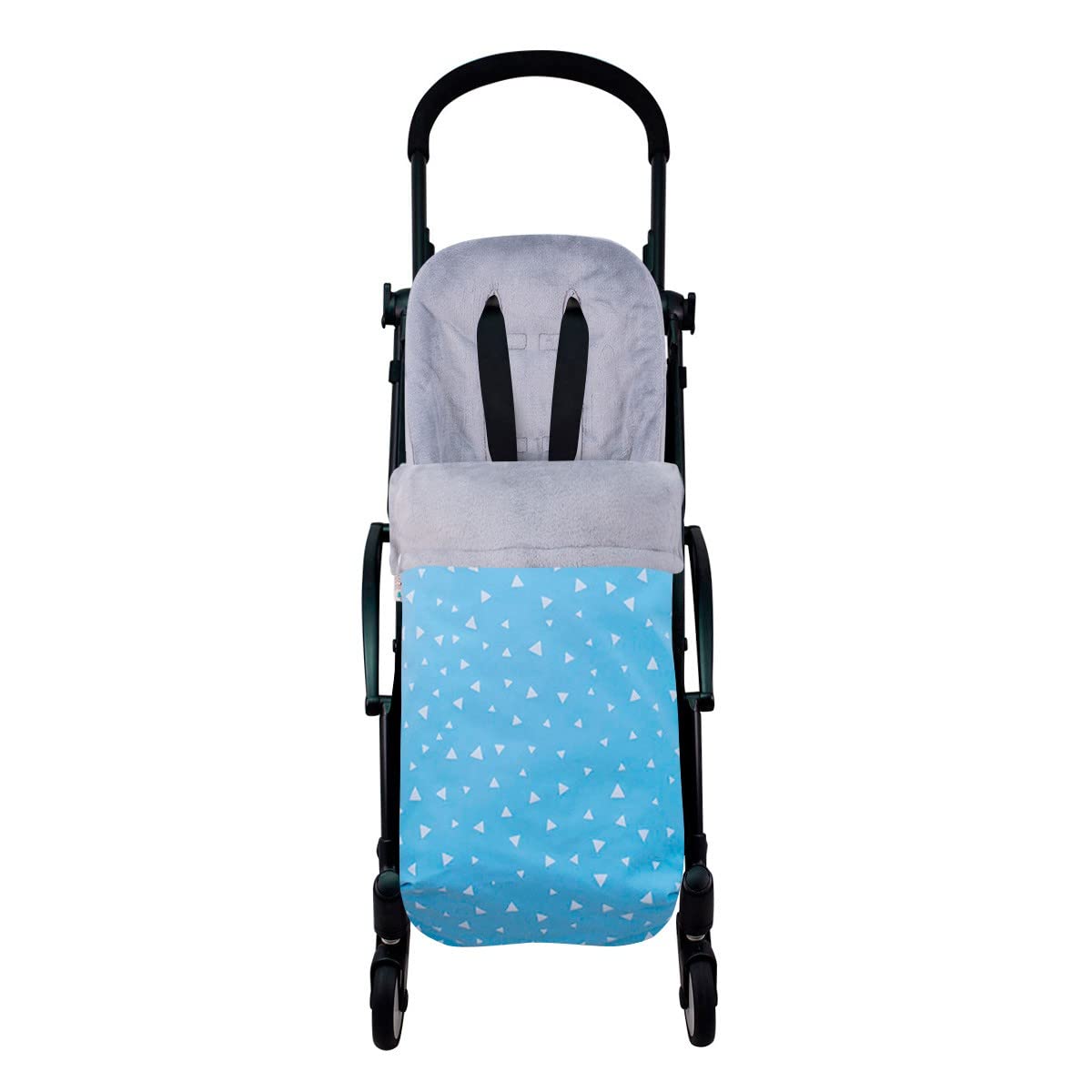 JYOKO KIDS Sacco per Passeggino Gemellare Babyzen YoYo, compatibile con Bugaboo Donkey (BLUE SPARKLES, PILE)