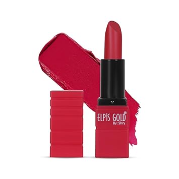 ELPIS GOLD Comfort Velvet Finish Matte Lipstick | Velvet Matte Lipstick | Long Lasting Lipstick | Hydrating Formula | For Every Day Use (3.8g) (Shade-01)