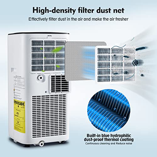 Image of Portable Air Conditioner - Pasapair 8000BTU WIFI Portable AC Unit with App - Air Conditioner for Room with Cooling, Dehumidifier, Fan, Sleep Model 4-in-1 - Space-Saving, Efficient and Energy-Saving