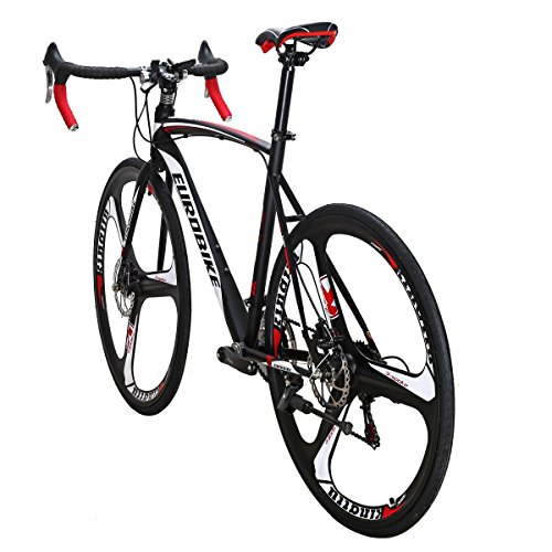 Eurobike EUROXC550-54MAG Dual Disc Brake Xc550 Road Bike 21 Speed Shifting System 54Cm Steel Frame 700C 3-Spoke Wheels Bicycle thumb #5