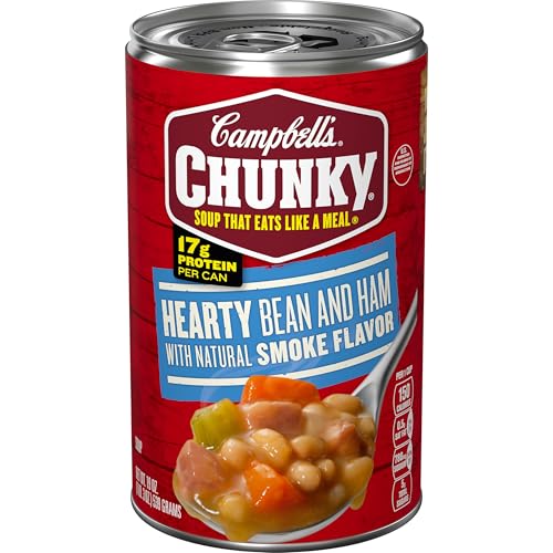 Image of Campbell's Chunky Soup, Hearty Bean Soup With Ham, 19 Oz Can