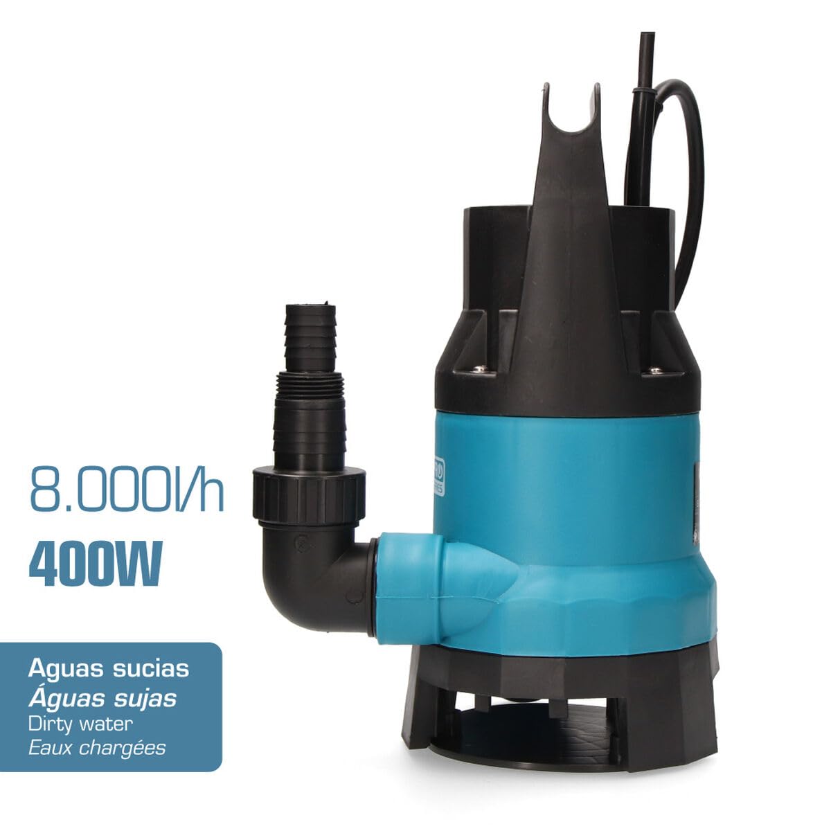 BOMBA PARA EXTRACCION DE AGUA SUCIA 400W 17x33cm KOMA TOOLS