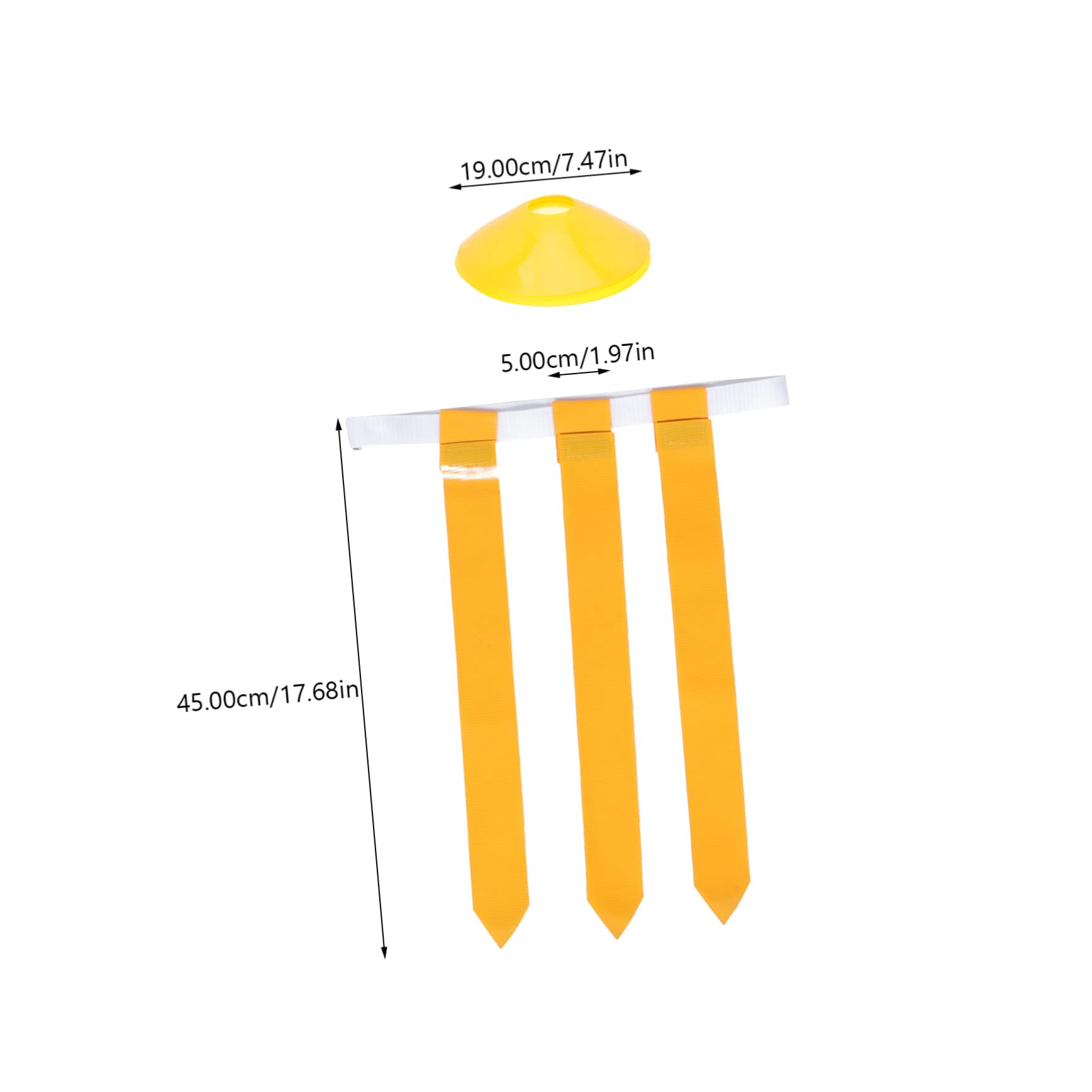 WOONEKY Flag Football Belt Rugby Waist Flag for Boys and Girls Rugby Supply Adjustable Design