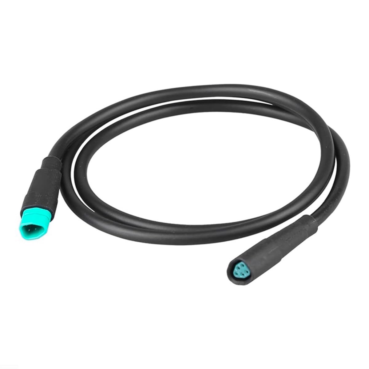 Ausi Electric Bike Extension Cable, 5Pin Waterproof Electric Bicycle Computer Display Extension Cable Fits for Mid Mounted Motor (male to female)