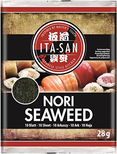 Ita - san - Algas Nori para Preparar Sushi - Contiene 10 Unidades- 28 Gramos Total Cover