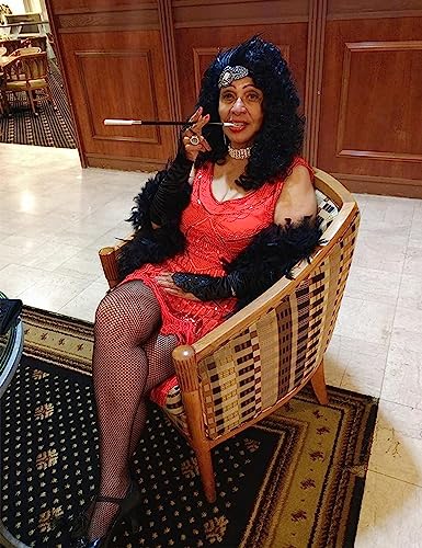 Image of Plus Size 1920s Vintage Fringed Gatsby Sequin Beaded Tassels Hem Flapper Dress for Women