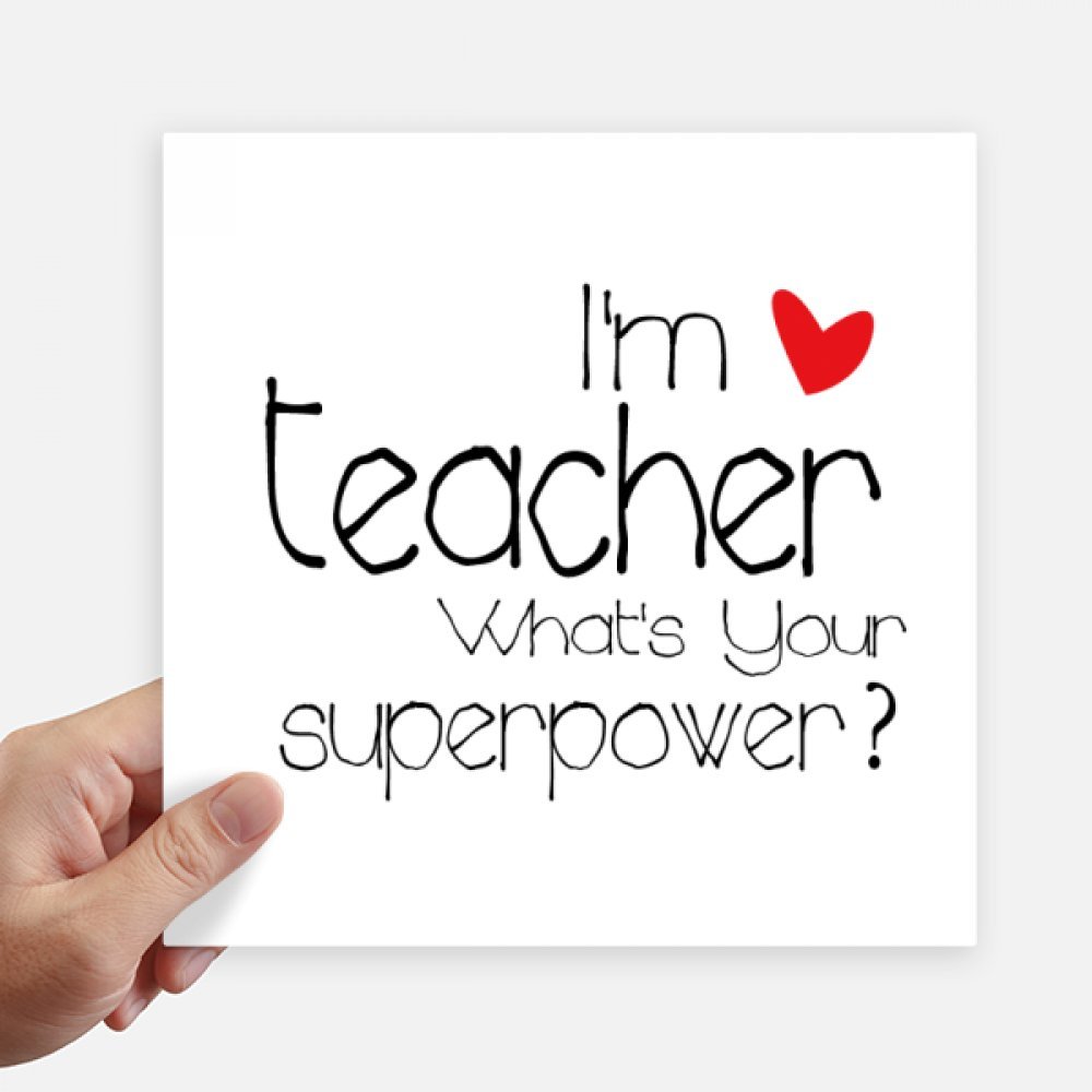 Cadeau professeur autocollant 20 cm et stickers multicolores pour ordinateur