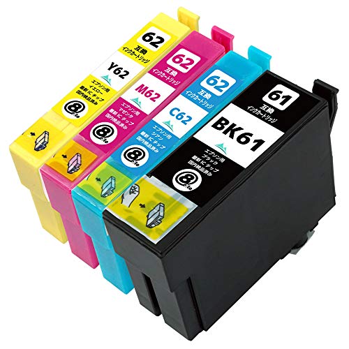 【美品新品未使用】EPSON 純正インク61 65 ４種１４０点セット Amazon.co.jp: EPSON(エプソン)互換インク IC61/62 4色パック【 IC61