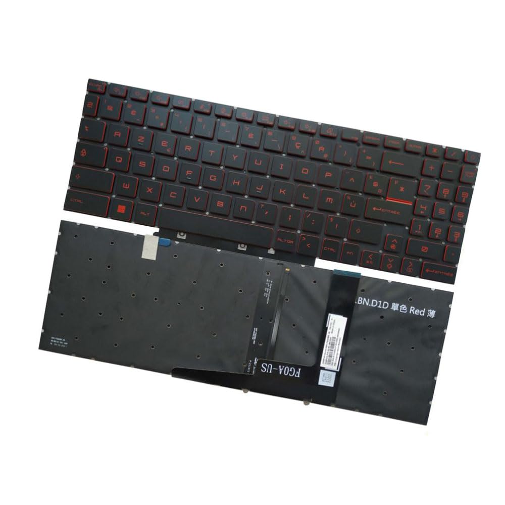 Clavier ordinateur portable MSI Katana GL66 rétroéclairé disposition AZERTY - 5