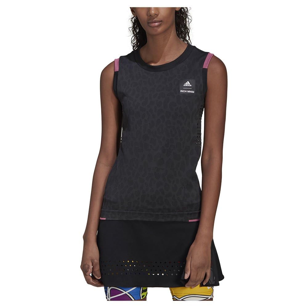 adidas Rich Mnisi Tennis Primeknit Canotta da donna, colore nero