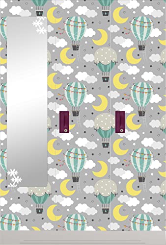 Image of CABANA HOMES (45cm x 125cm, 4 Rolls (24 sq. ft) Wallpaper for Kids Room Self Adhesive,Wall Stickers,Baby Room,Wardrobe,Furniture