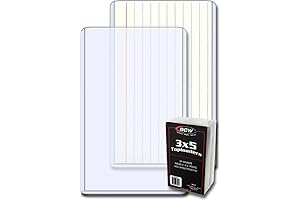 BCW 3x5 Topload Card Sleeves: Crystal Clear Protection for Index Cards and More