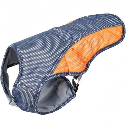 Klivex クールベスト 犬 冷感犬服 小型犬 中型犬 大型犬 ペットクーリングベスト ペット用品 ドッグウェア 冷却コート ひんやり 夏 ベスト クール犬用夏服 夏服 熱中症対策 暑さ対策 快適 着脱簡単 通気 汗吸収 (オレンジ,L)
