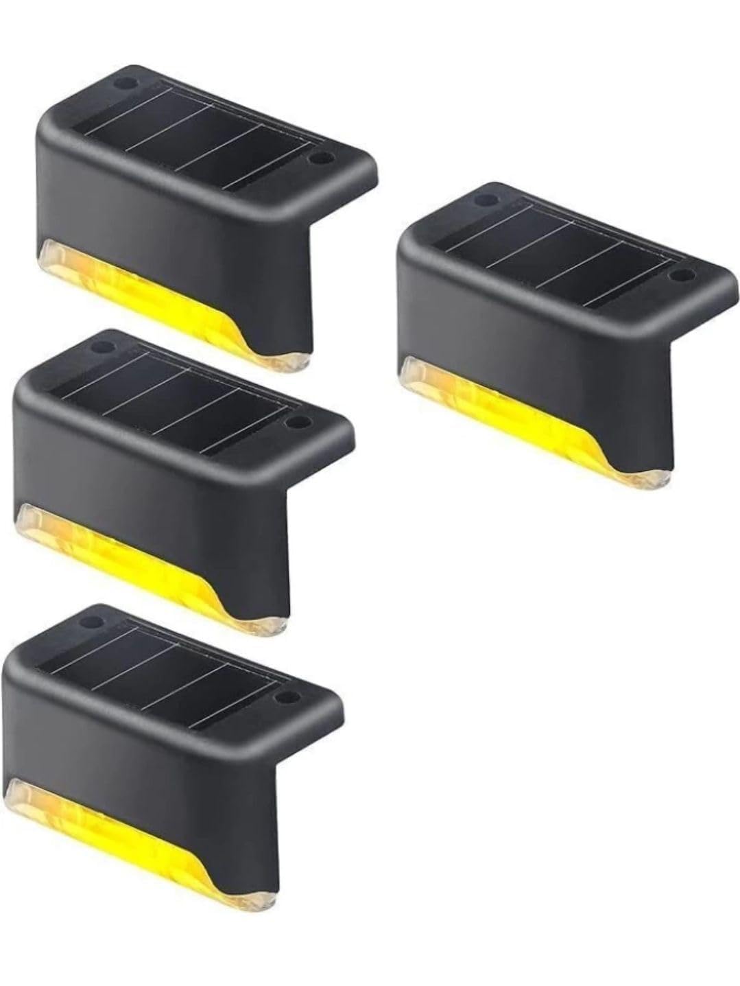 MARVIC Solar Outdoor Deck Lights Pack of 4 – Waterproof Warm LED Step Lamps | MARVIC automatic solar step lighting, auto dusk to dawn weatherproof warm white led block lamps for stairs, fence, patio-image-33