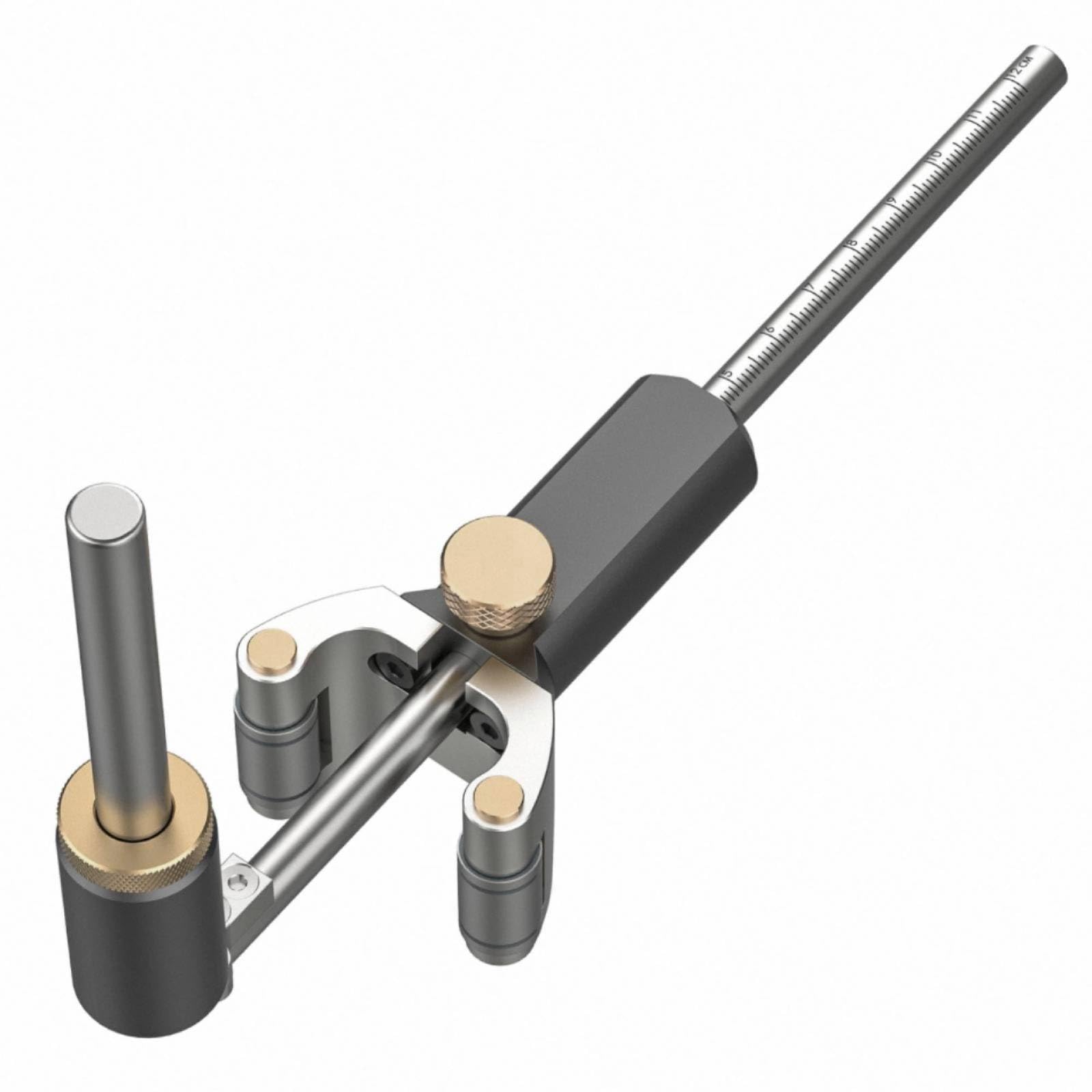 Goniometro di Tracciatura Marcatore Legno Calibro Scriber con Braccio Regolabile in Lega Acciaio Ottone per Scribing Controllato Trasferimento Misure
