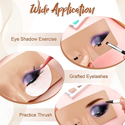KIRA Makeup Practice Face Board, Silicone Makeup Face - Practice Skin Board,for Makeup Practice Mask Skin Face Eye Makeup Practice for Beginner Makeup Artist The Perfect Makeup - Image 4