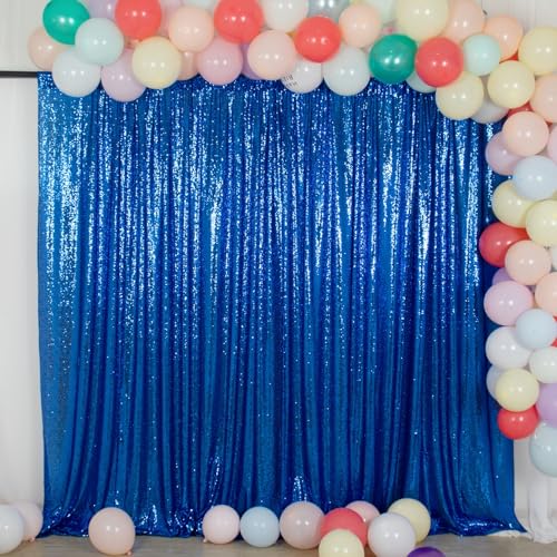 Fondo de lentejuelas azul royal 8FTx10FT miniatura 2