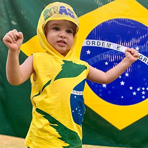 Conjunto Camiseta E Shorts Seleção Brasileira Brasil Infantil Brasil Copa Do Mundo (12)