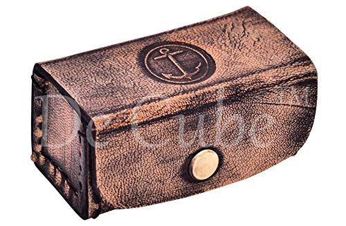 Vintage Marine Handheld Brass Telescope Nautical Captain Spyglass with Free Leather Case and Engraved Art and Quote Go Confidently in Direction of Your Dreams (Pre-Engraved) - Image 6