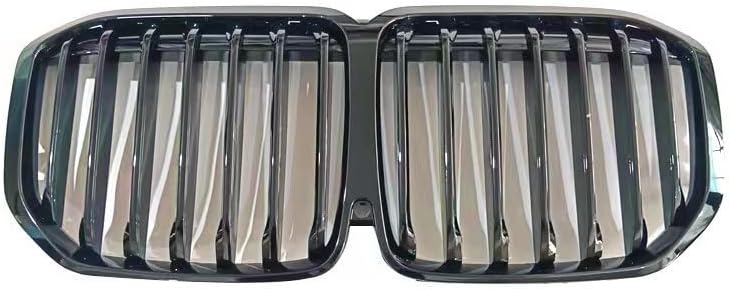Generic Karmoxs Front Grill Bumper Grille Trim Fit for BMW X7 G07 2019 2020 2021 2022 Single Slat Grill Front Hood Insert Glossy Black - Image 2