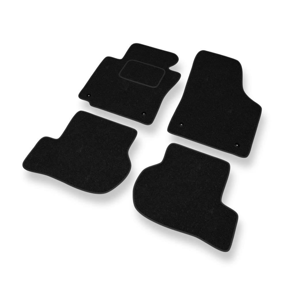 Mossa Alfombrillas adecuadas para Volkswagen Golf V, Vi (2003-2012) - alfombras para Coche - Color Negro 1