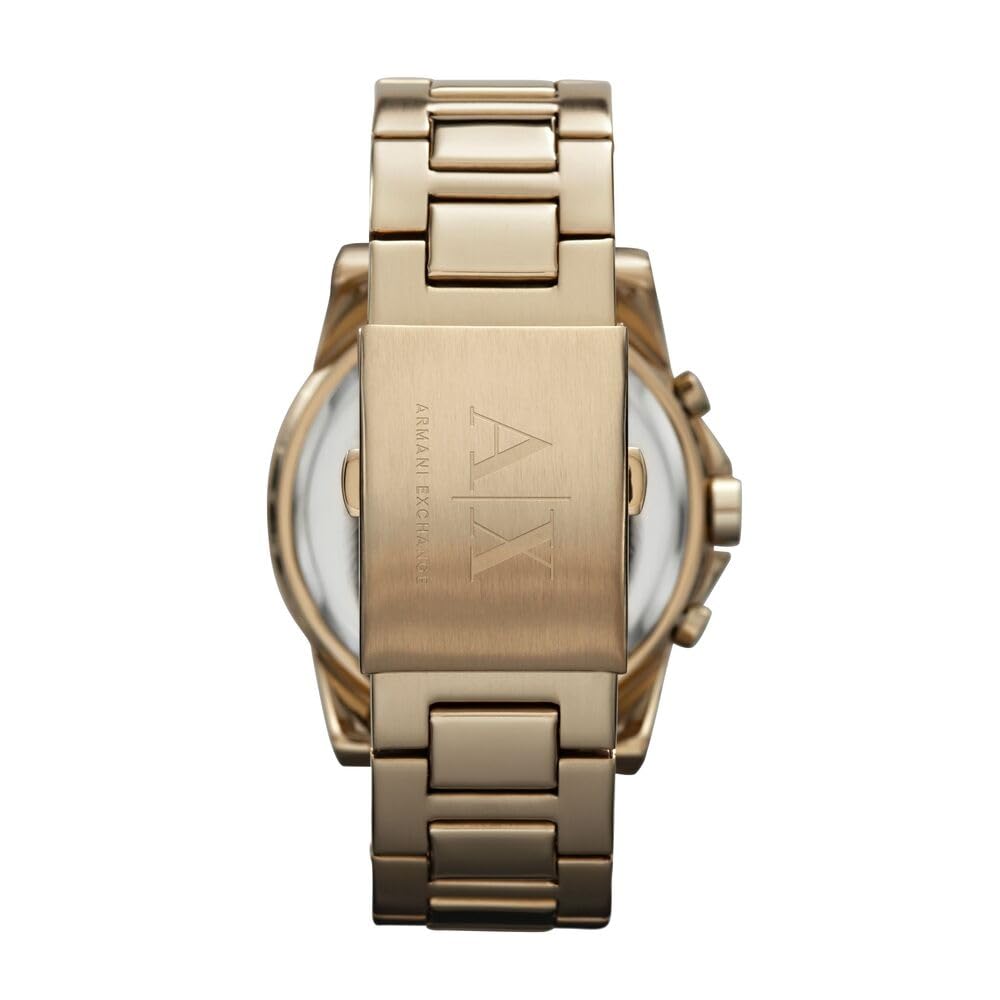 Armani Exchange Orologio da uomo, Movimento cronografico al quarzo e cassa da 45 mm con cinturino in acciaio
